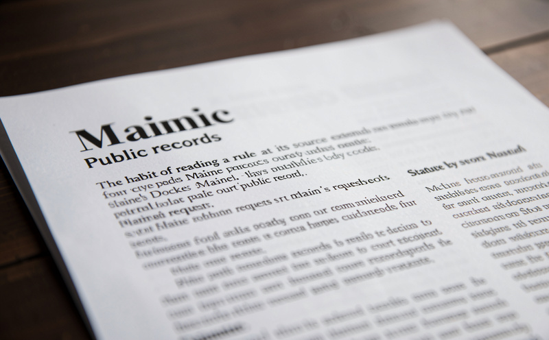 Maine public recordsThe habit of reading a rule at its source extends past city code: Plain Docket lays out Maine's public record, from records requests to court dockets, statute by statute.